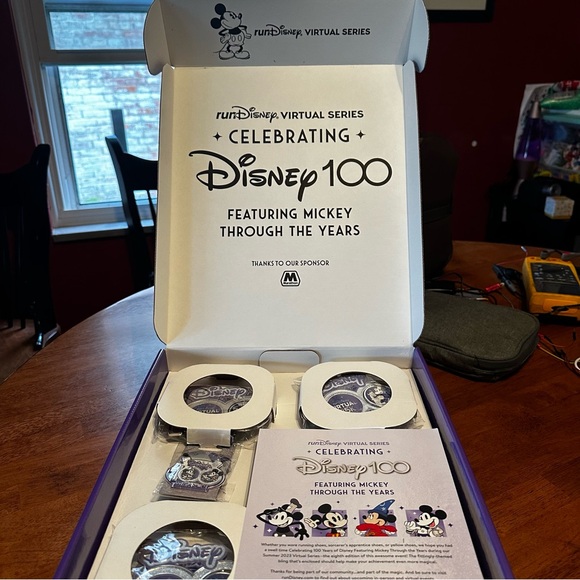 RunDisney Virtual Series Celebrating Disney 100 Medals Complete Set - BRAND NEW - Picture 3 of 9